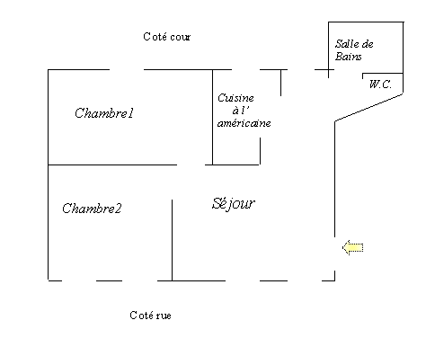 plan de l'appartement n3